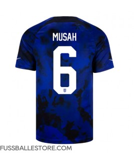 Günstige Vereinigte Staaten Yunus Musah #6 Auswärtstrikot WM 2022 Kurzarm